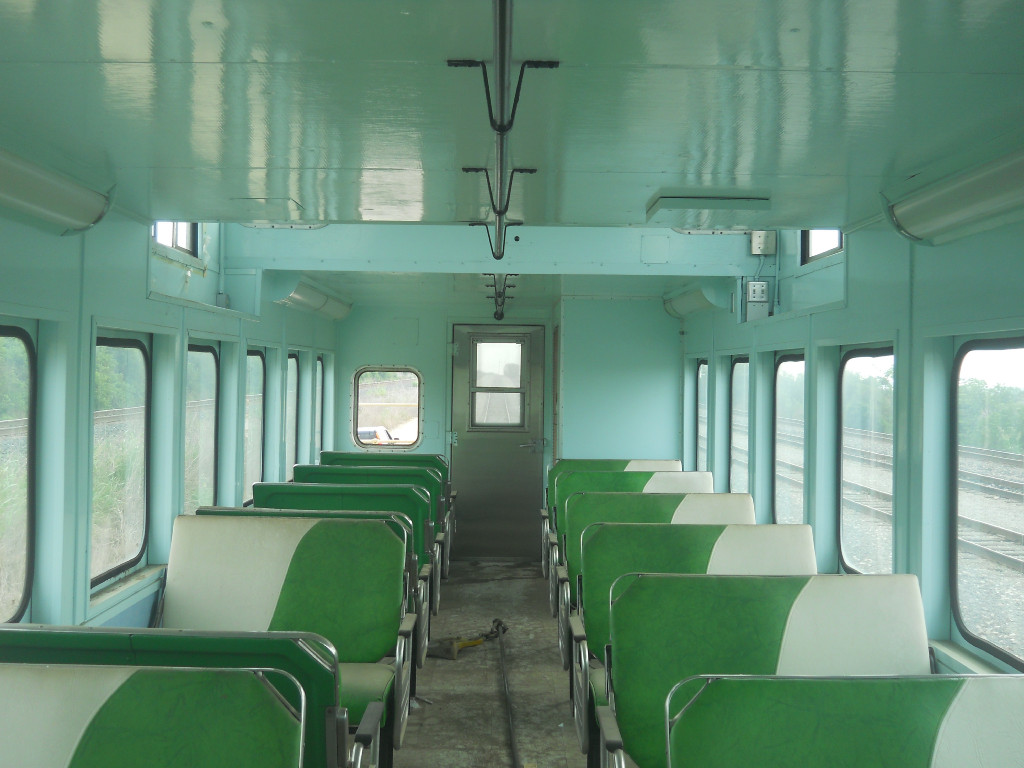 GTLX 7003  22May2011  Interior with rest room at far end and a ceiling fan in the cupalo